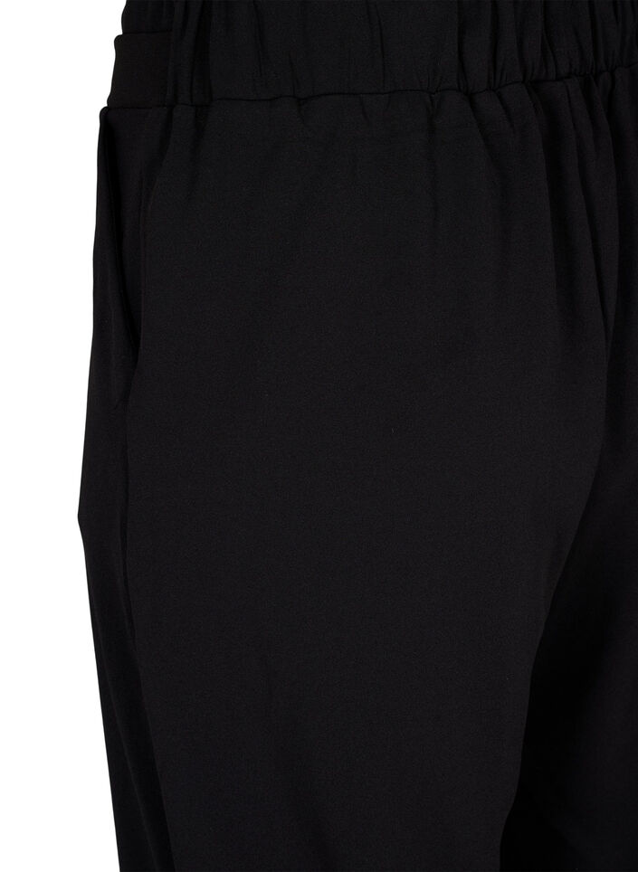Lockere Hose mit Taschen, Schwarz, Packshot image number 3