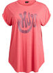 Kurzarm-Nachthemd mit Textaufdruck, Rot, Packshot image number 0