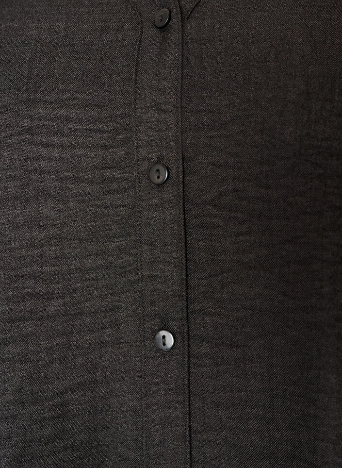 Lockere Bluse mit V-Ausschnitt, Schwarz, Packshot image number 2