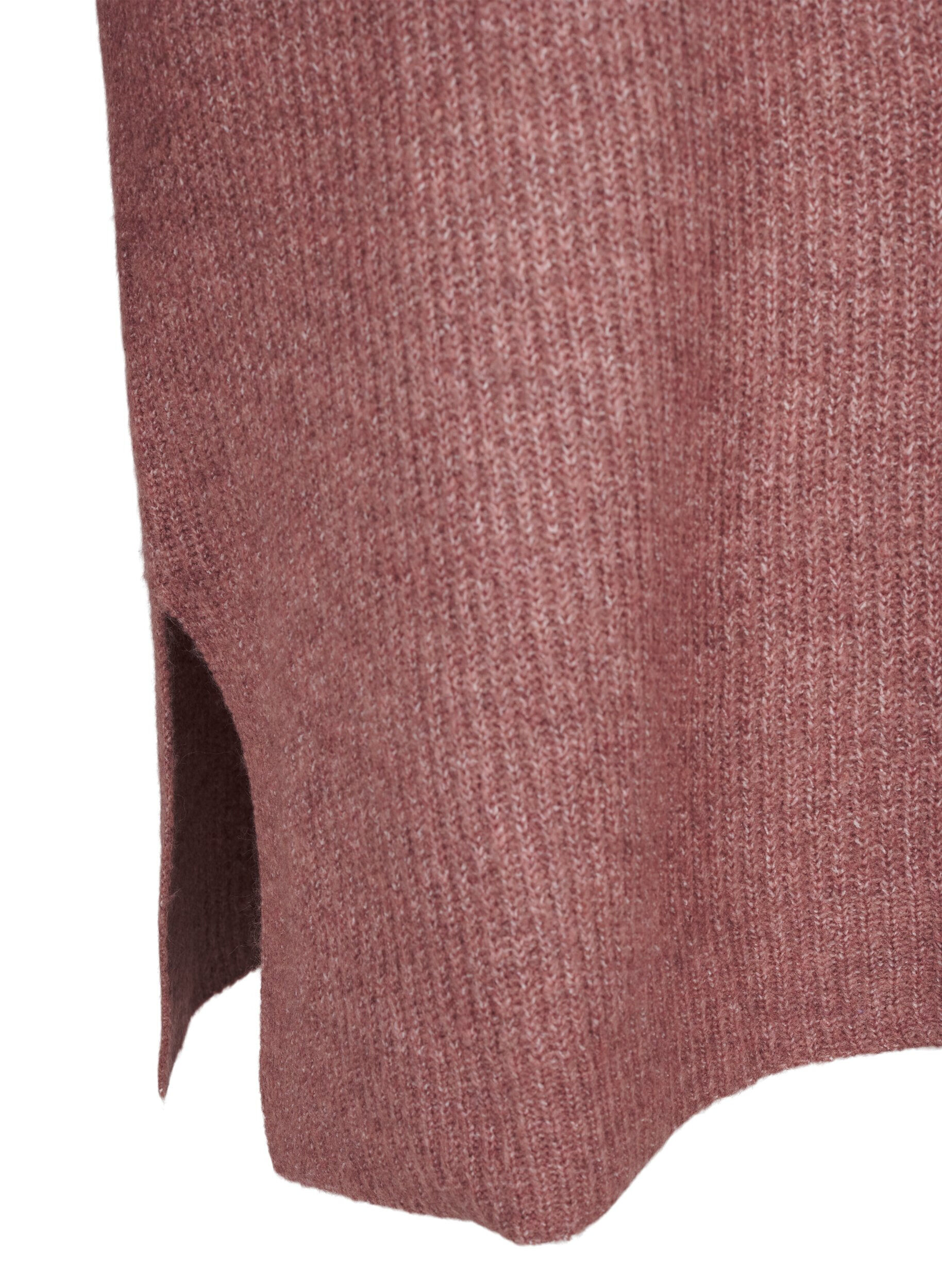 ZizziStrickkleid mit Rollkragen, Rot, Packshot image number 3