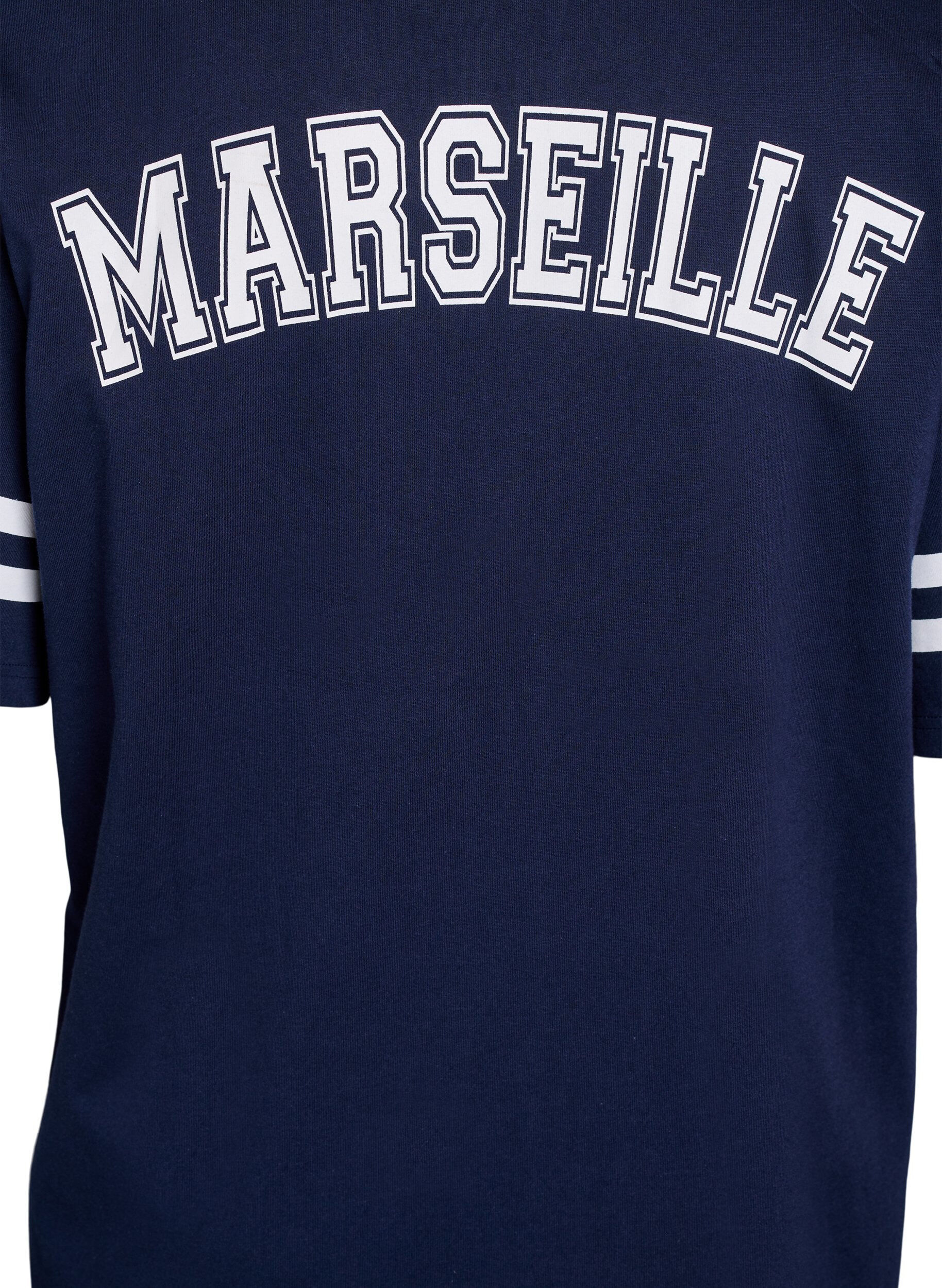 Zizzi Sportliches T-Shirtkleid aus Baumwolle., Blau, Packshot image number 3