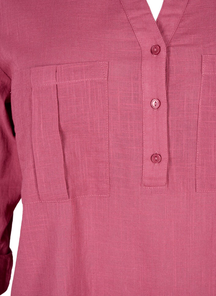 Baumwolltunika mit 3/4-Ärmeln, Malaga, Packshot image number 2