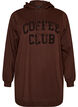 Hoodie mit Textmotiv aus Frottee, Braun, Packshot image number 0