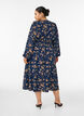 Midikleid mit Smock und Zierkn&ouml;pfen, Blau, Model image number 1