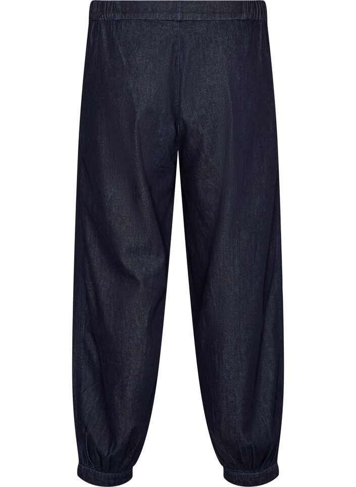 Balloon Jeans mit hoher Taille, Blau, Packshot image number 1