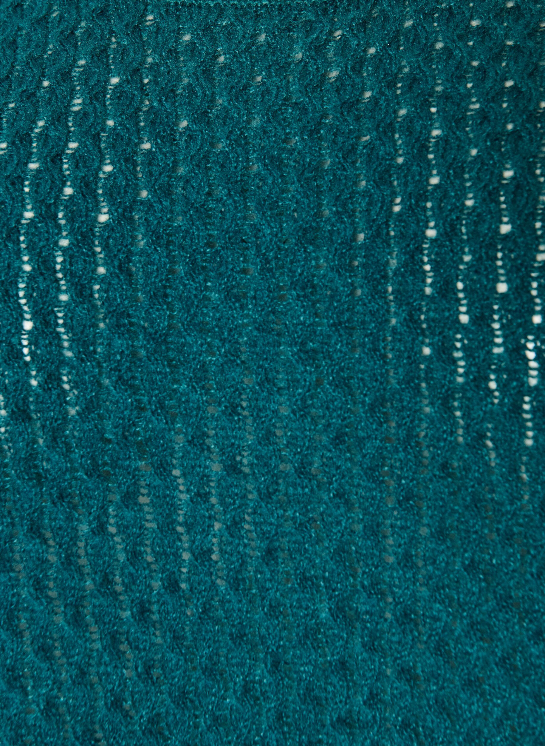 ZizziStrickbluse mit strukturiertem Lochmuster, Gr&uuml;n, Packshot image number 2