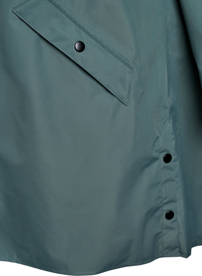 Regenjacke mit Taschen und Kapuze, Gr&uuml;n, Packshot image number 3