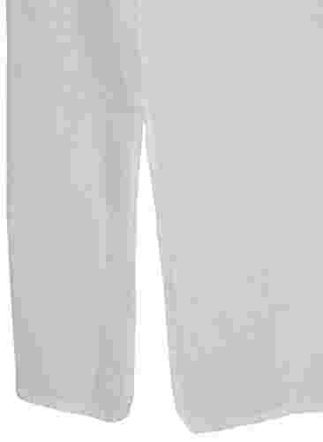 Langes kurzärmeliges Hemdkleid, White, Packshot image number 3