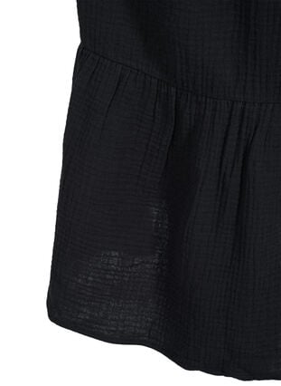 Langes Strandkleid aus Baumwolle, Black, Packshot image number 3