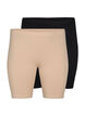 2er-Pack Radlershorts aus Viskose, Beige, Packshot image number 0