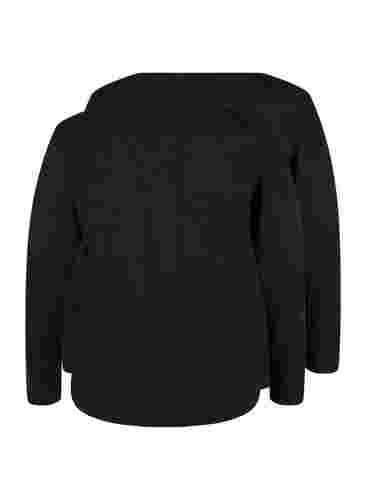 2er-Pack Basic-Bluse aus Baumwolle, Black/Black, Packshot image number 1