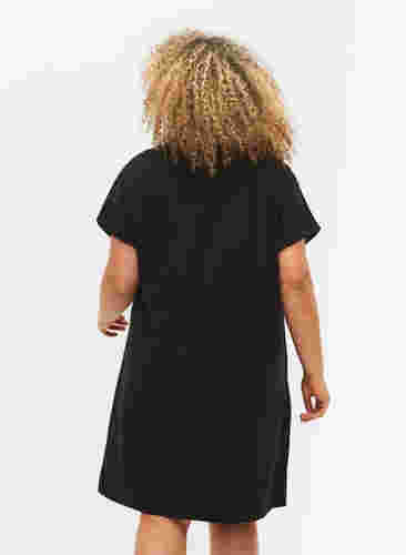 2er-Pack Kleider aus Baumwolle mit kurzen Ärmeln, Black/Black, Model image number 1