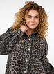 Jeanskleid mit Leopardenmuster und langen Ärmeln, Brown Leo AOP, Model image number 2
