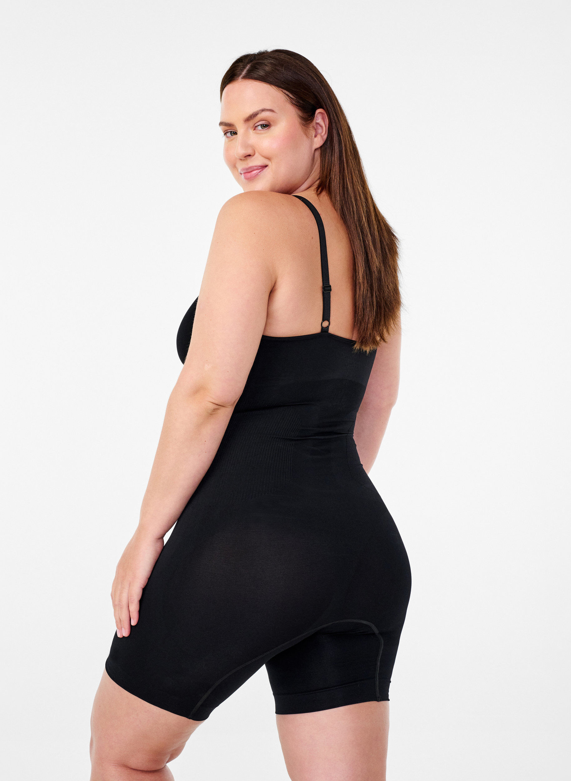 Zizzi Shape-Body mit &Ouml;ffnung unten, Schwarz, Model image number 1