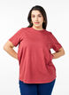 Basic-T-Shirt aus Baumwolle mit Rundhalsausschnitt, Rot, Model image number 0