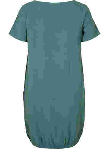 Kurzarm Kleid aus Baumwolle, Sea Pine, Packshot image number 1