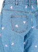 High-Waist-Jeans Gemma mit Herzen, Blau, Packshot image number 3