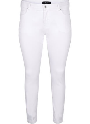 Viona Jeans mit normaler Taille, White, Packshot image number 0