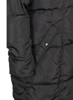 Winterjacke mit abnehmbarer Kapuze, Black, Packshot image number 3