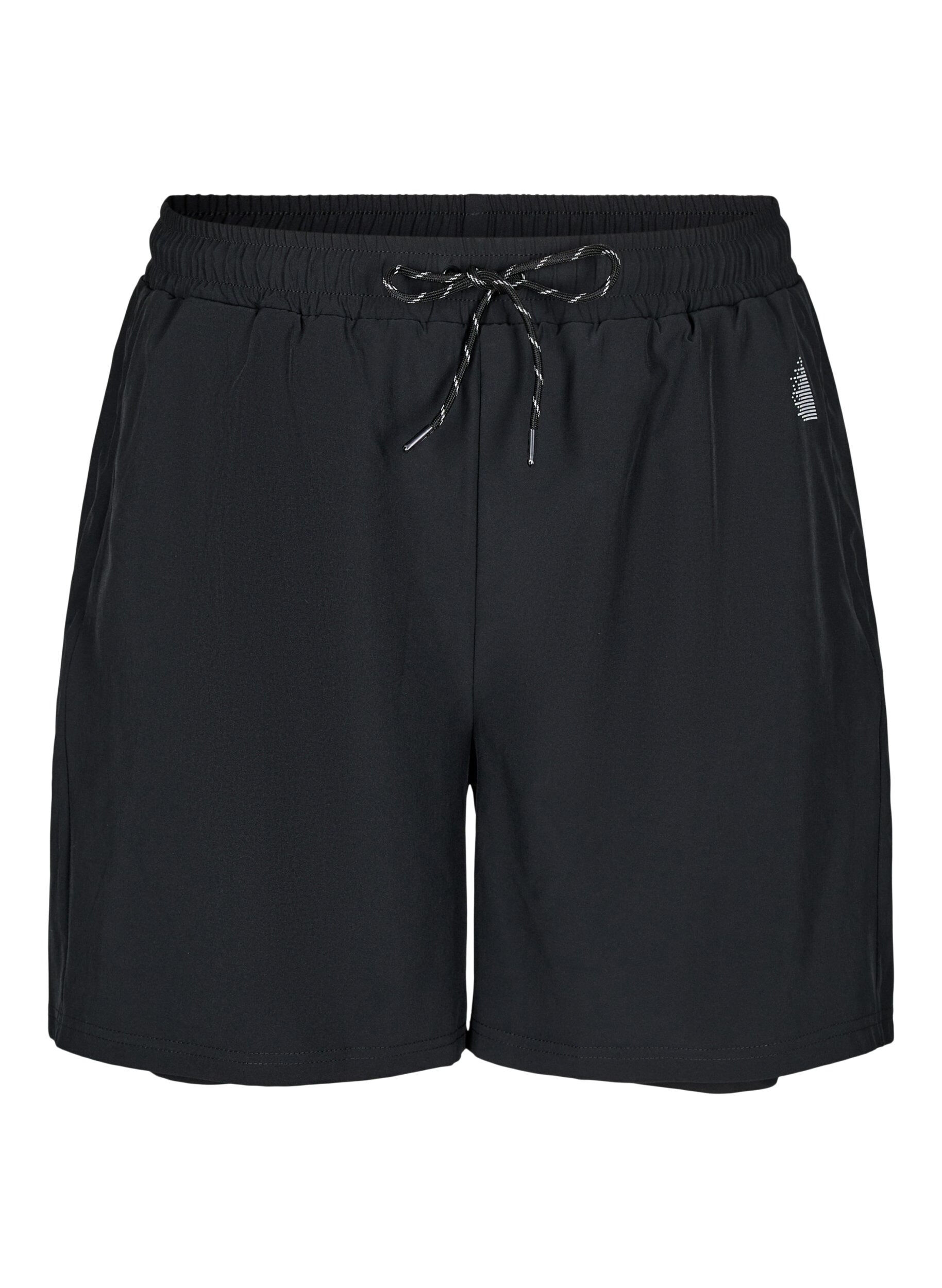 Trainingshorts mit Innenhose
