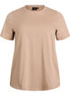Basic T-Shirt aus Baumwolle mit Rundhalsausschnitt, Beige, Packshot image number 0