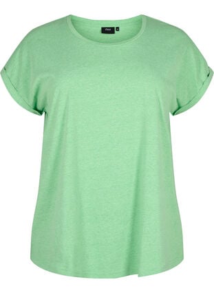 Neonfarbenes T-Shirt aus Baumwolle, Neon Green, Packshot image number 0
