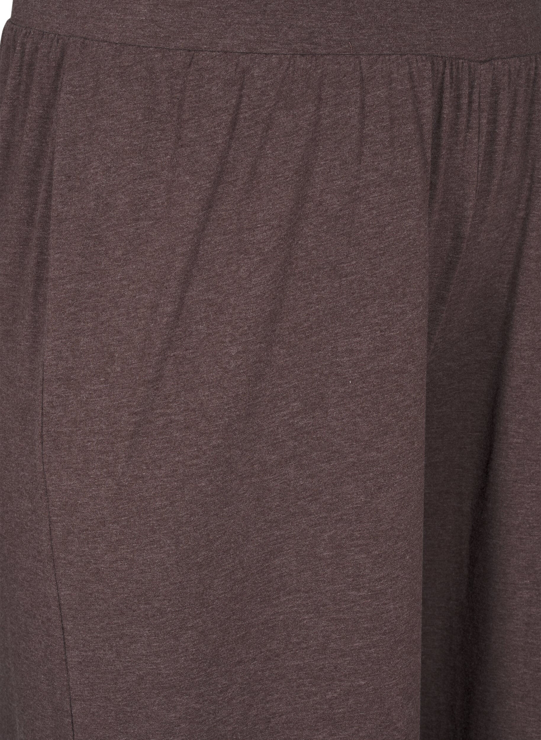 Zizzi Jerseyhose mit geradem Bein und hoher Taille, Bracken Mel., Packshot image number 2