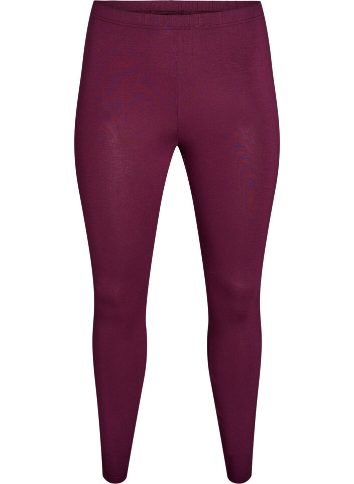 Basic Leggings aus Viskose, Dunkles Bordeaux, Packshot image number 0