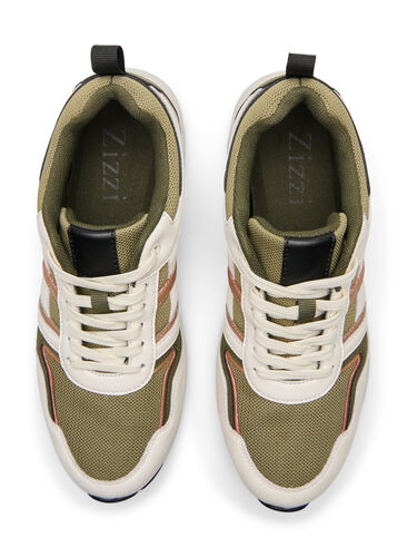 Sneakers mit breiter Passform, Army Green/Rose Gold, Packshot image number 3