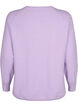 Pullover aus Bio-Baumwolle mit Strukturmuster, Lavender, Packshot image number 1