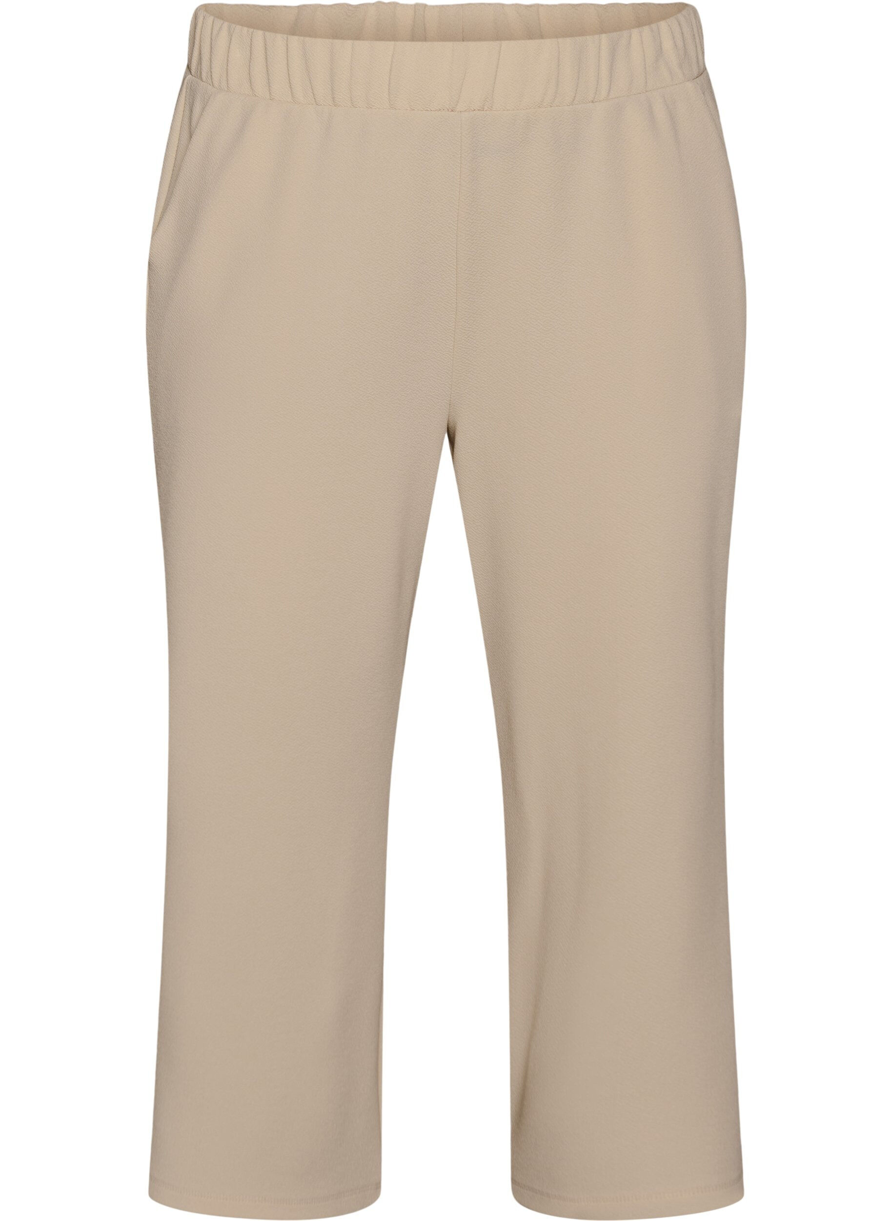 Zizzi 7/8 Hose mit lockerer Passform, Beige, Packshot image number 0