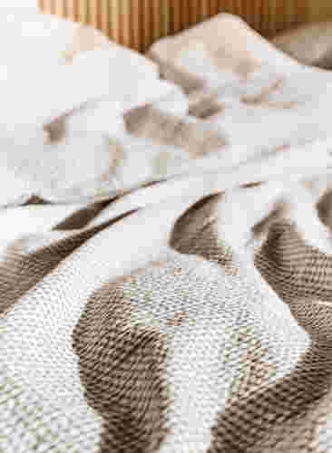Kariertes Bettwäsche-Set aus Baumwolle, Grey/White Check, Image image number 1