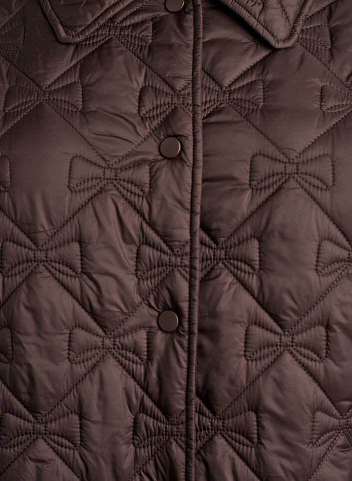 Leicht wattierte Jacke mit dekorativer Steppung, Braun, Packshot image number 2