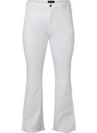 Ellen Bootcut-Jeans mit hoher Taille, White, Packshot