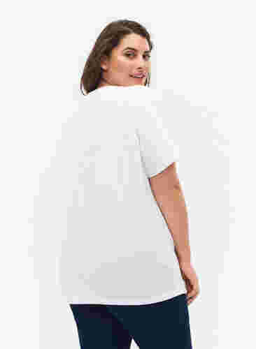 FLASH - 2er-Pack T-Shirts mit Rundhalsausschnitt, White/Black, Model image number 1