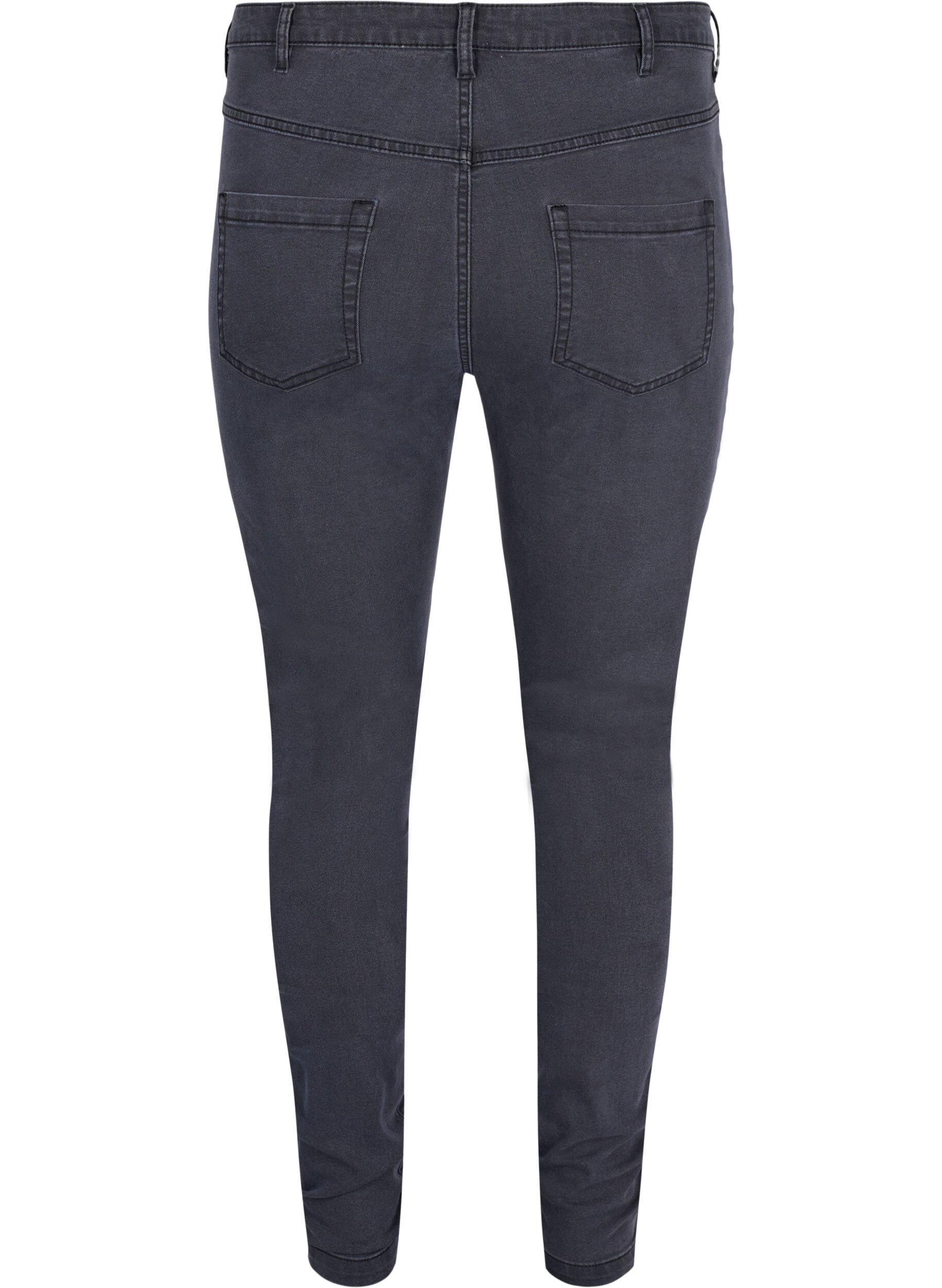 Zizzi Hochtaillierte Super Slim Amy Jeans, Grau, Packshot image number 1