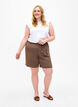 Lockere kurze Hose aus Viskose, Chocolate Chip, Model image number 3