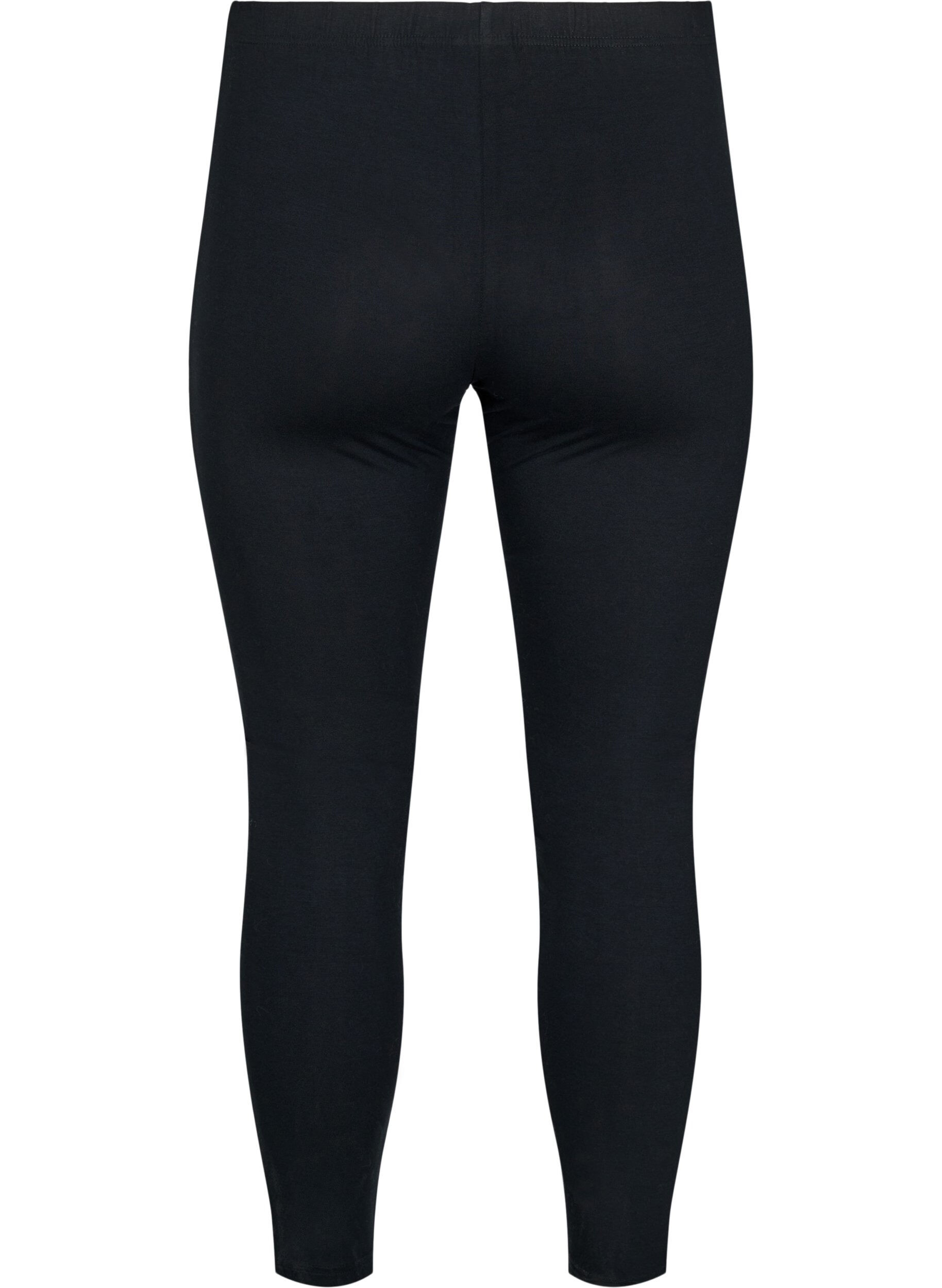 Zizzi Leggings aus Viskose mit Leopardenstreifen, Black W. Leo, Packshot image number 1