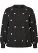 Strickjacke mit Punktmuster, Grau, Packshot image number 0