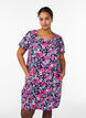 Kurz&auml;rmliges Baumwollkleid mit Print, Blau, Model image number 0