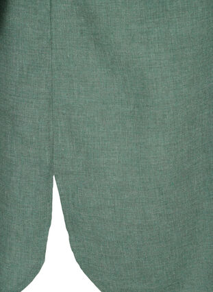 Hemdbluse mit V-Ausschnitt und Taschen, Balsam Green, Packshot image number 3