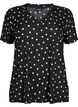 FLASH - Bedrucktes T-Shirt mit V-Ausschnitt, Black Dot, Packshot image number 0