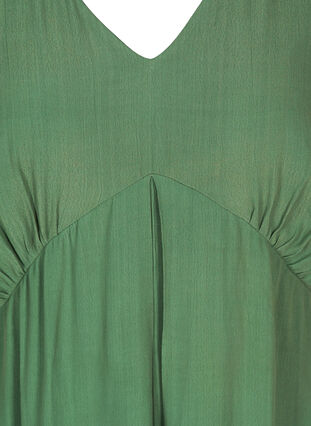 Kleid mit 3/4 Ärmeln aus Viskose, Dark Ivy, Packshot image number 2