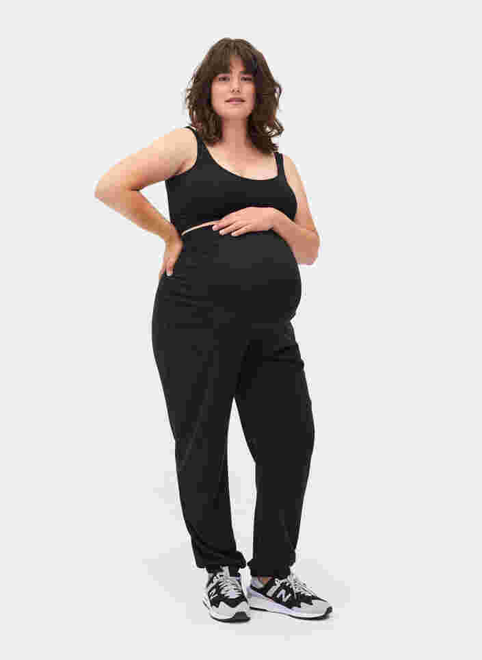 Schwangerschafts-Sweatpants, Black, Model image number 0
