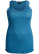Spitzentop, Petrol, Packshot image number 0