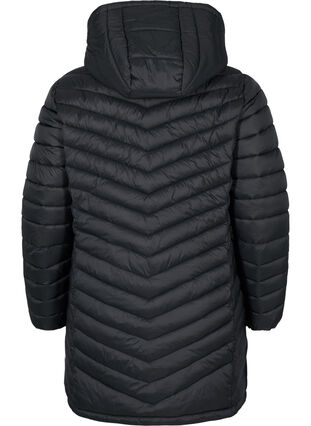 Leichte Jacke mit Taschen und abnehmbarer Kapuze, Black, Packshot image number 1