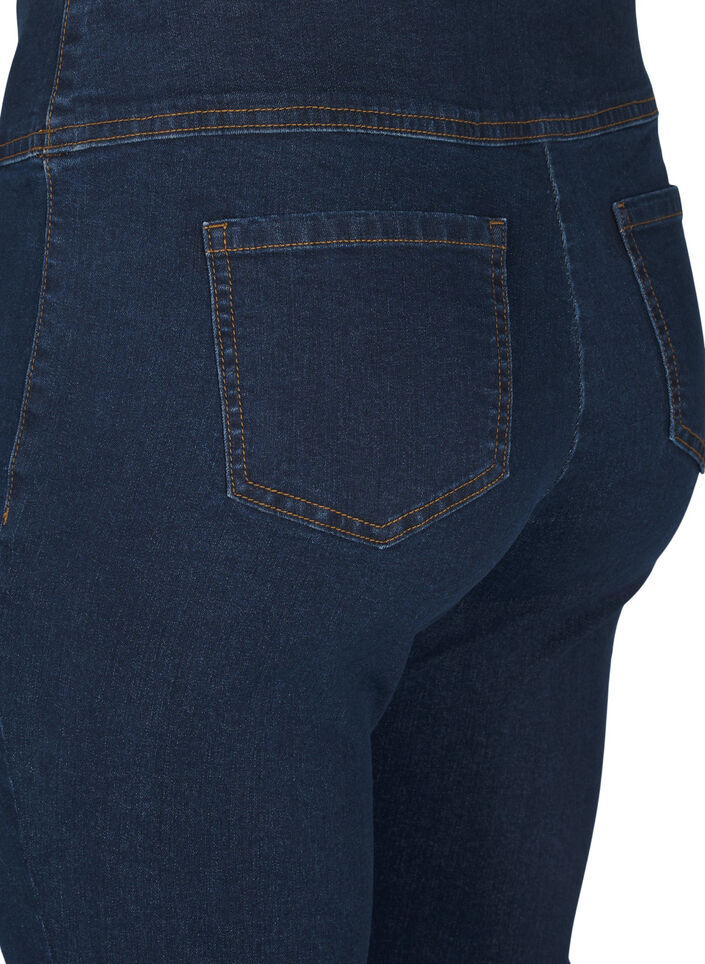 Elastische Jeggings mit hoher Taille, Blau, Packshot image number 3