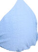 Triangel-Bikinioberteil mit Strukturmuster, Blau, Packshot image number 2