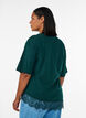 T-Shirt mit asymmetrischem Spitzensaum, Gr&uuml;n, Model image number 2