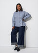 Lockeres kariertes Hemd mit Bindeg&uuml;rtel, Blau, Model image number 1